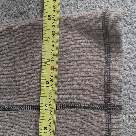 Women's Carve Designs Fitted Activewear Brown Fleece Half Zipper Sweatshirt SZ L - Picture 8 of 9